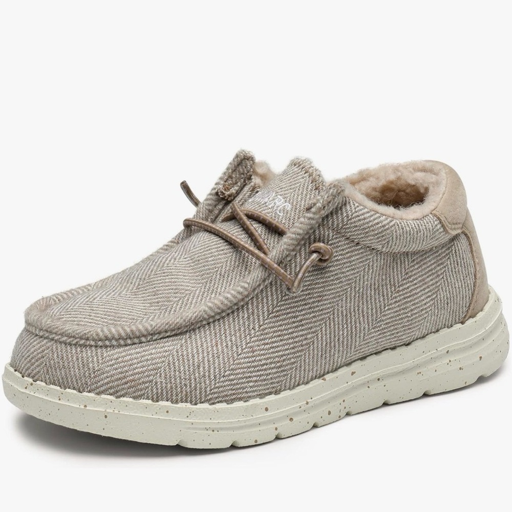 Bruno Marc Fuzzy Loafers Slip On Shoe Kids’ Size 13